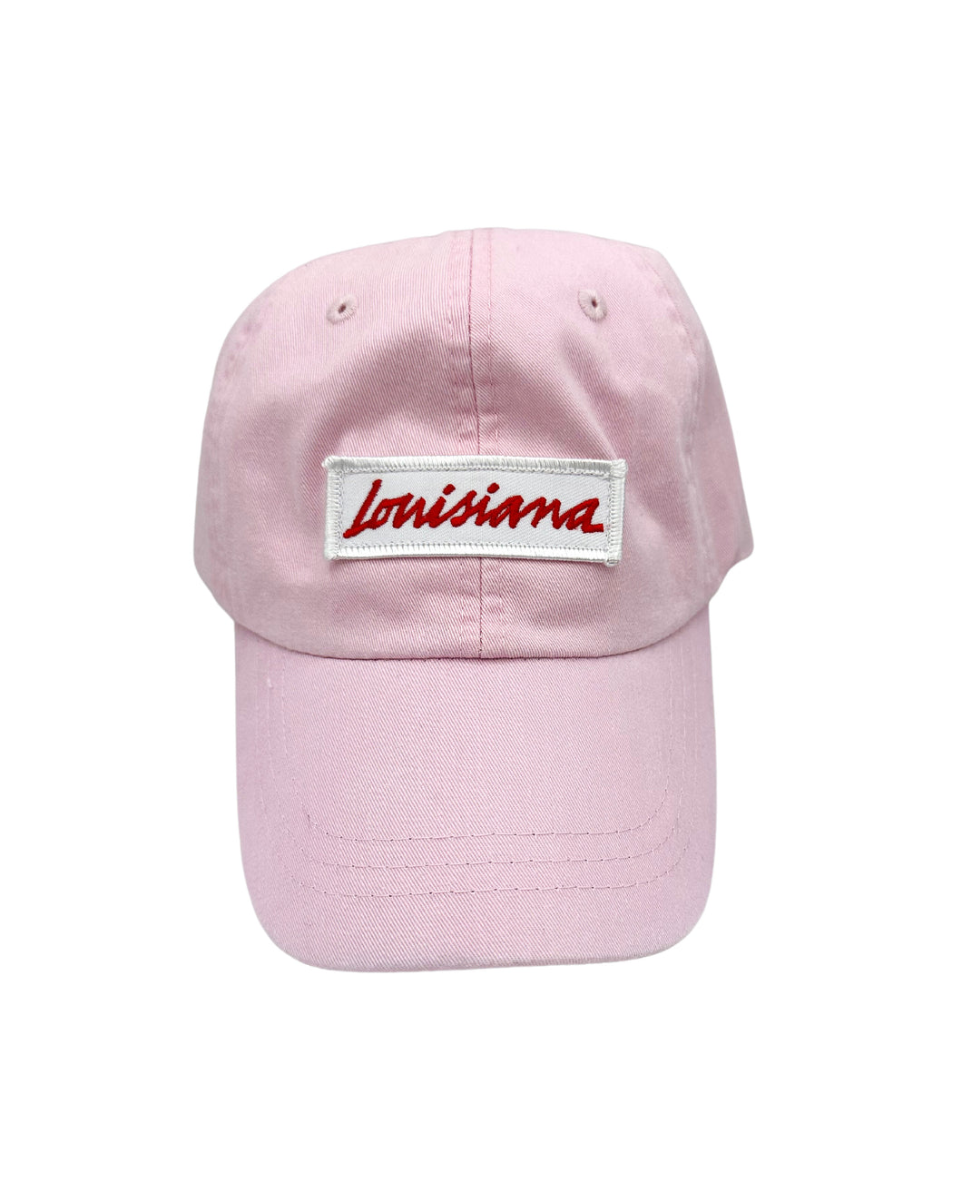 Louisiana Plate Dad Hat 2.0- Pale Pink