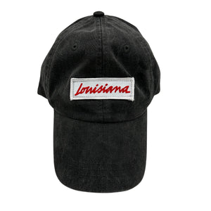 Louisiana Plate Dad Hat 2.0- Black