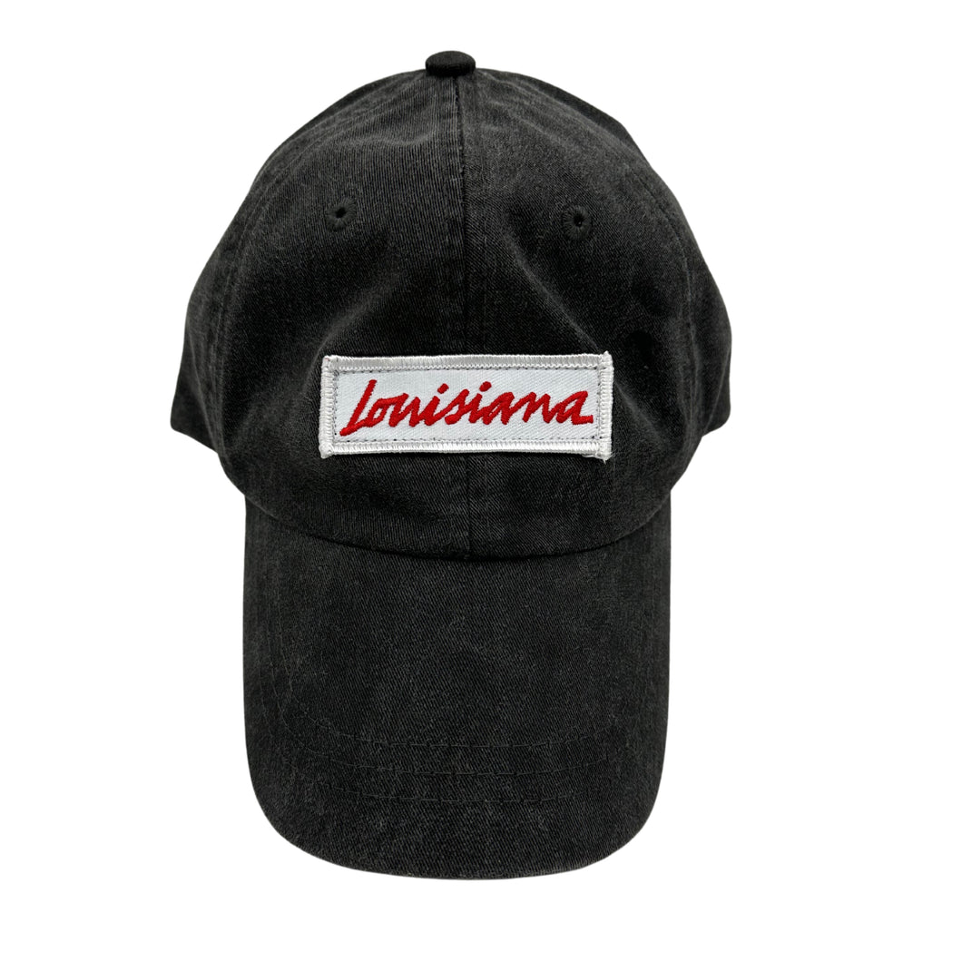 Louisiana Plate Dad Hat 2.0- Black