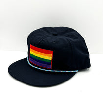 Load image into Gallery viewer, Pride Rope Hat- Navy
