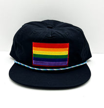 Load image into Gallery viewer, Pride Rope Hat- Navy
