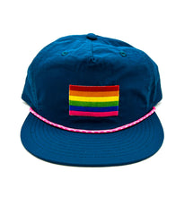 Load image into Gallery viewer, Pride Rope Hat- Teal
