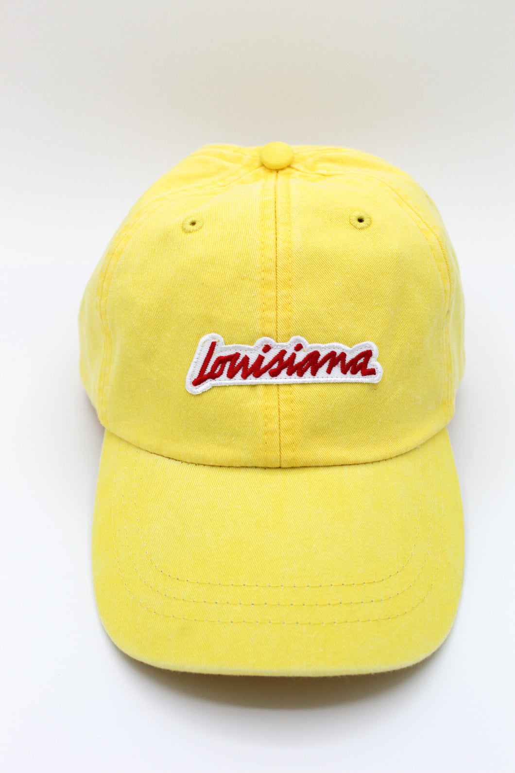 Louisiana Plate Dad Hat - Yellow