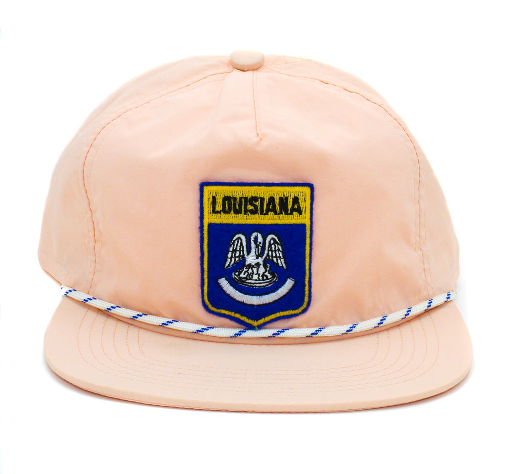 Louisiana Pelican Nylon Rope Hat- Blush