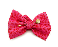 Load image into Gallery viewer, Red + Pink Floral Bow tie
