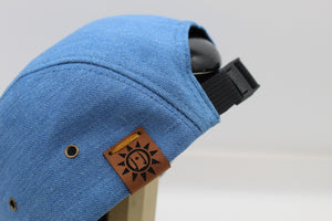 Louisiana Plate Denim + Suede Camper Hat