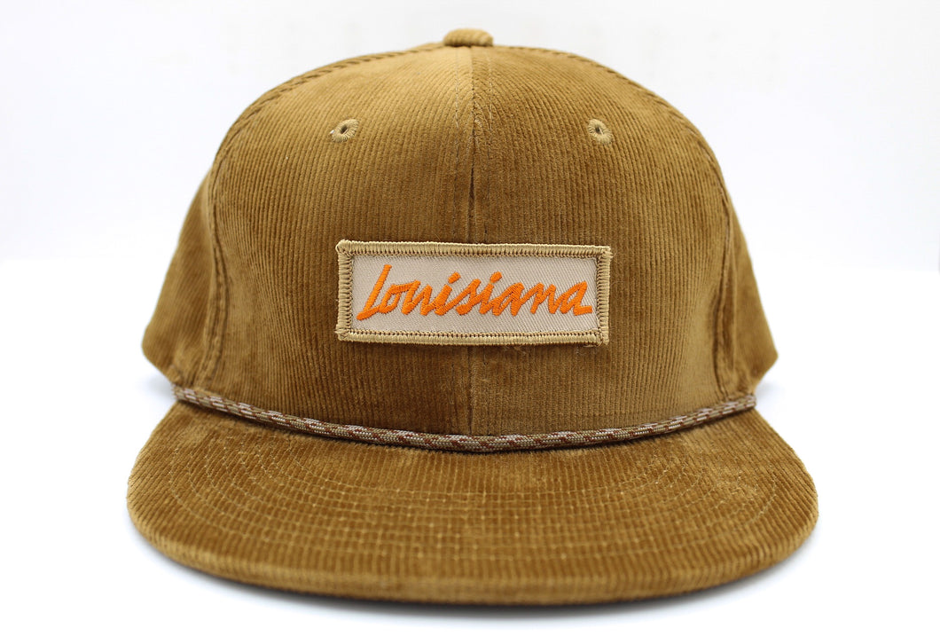 Louisiana Plate Corduroy Snapback