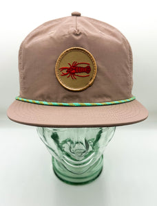 Crawfish Cap - Dusty Rose + Turquoise Rope