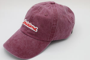 Louisiana Plate Dad Hat - Burgundy