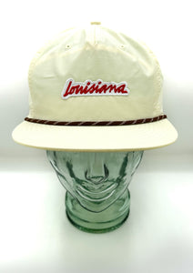 Louisiana Plate Rope Hat- Pale Yellow