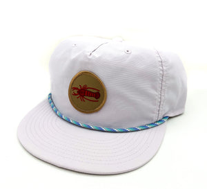 Crawfish Cap- Lilac + Blue Rope