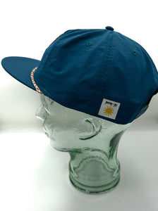 Magnolia Rope Hat- Teal Blue