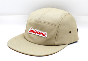 Louisiana Plate Tan 5-Panel