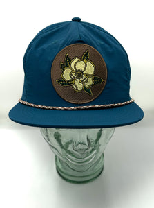 Magnolia Rope Hat- Teal Blue