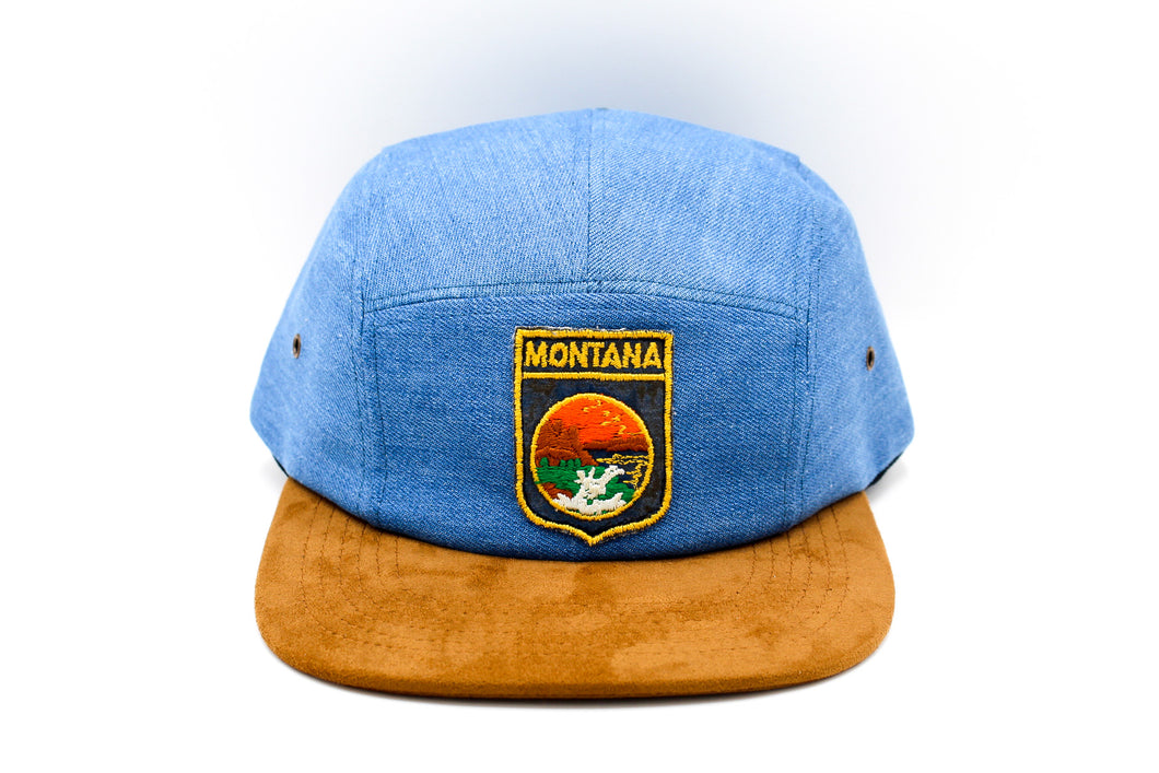 Montana Denim + Suede Camper Hat