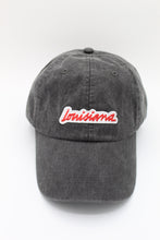 Load image into Gallery viewer, Louisiana Plate Dad Hat- Black
