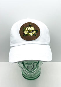 Magnolia Dad Hat- White