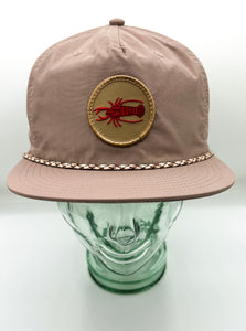 Crawfish Cap - Dusty Rose + Brown Rope