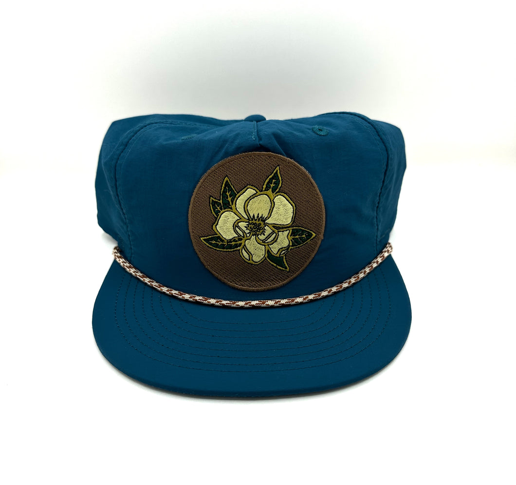 Magnolia Rope Hat- Teal Blue