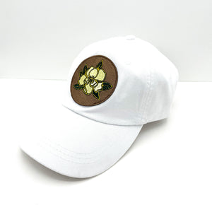 Magnolia Dad Hat- White