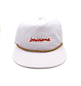 Louisiana Plate Rope Hat- Lilac