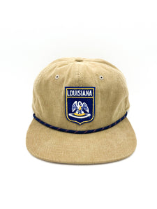 Louisiana Pelican Corduroy Rope Hat