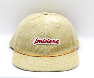 Louisiana Plate Corduroy 6-Panel Hat