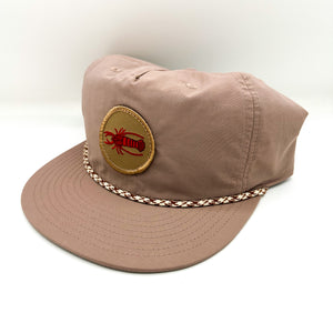 Crawfish Cap - Dusty Rose + Brown Rope