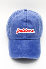 Load image into Gallery viewer, Louisiana Plate Dad Hat- Royal Blue
