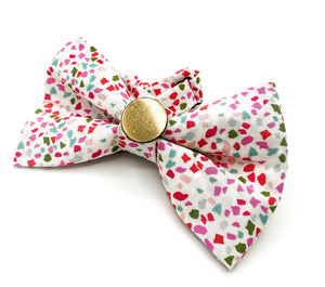 Pink Terrazzo Bow Tie