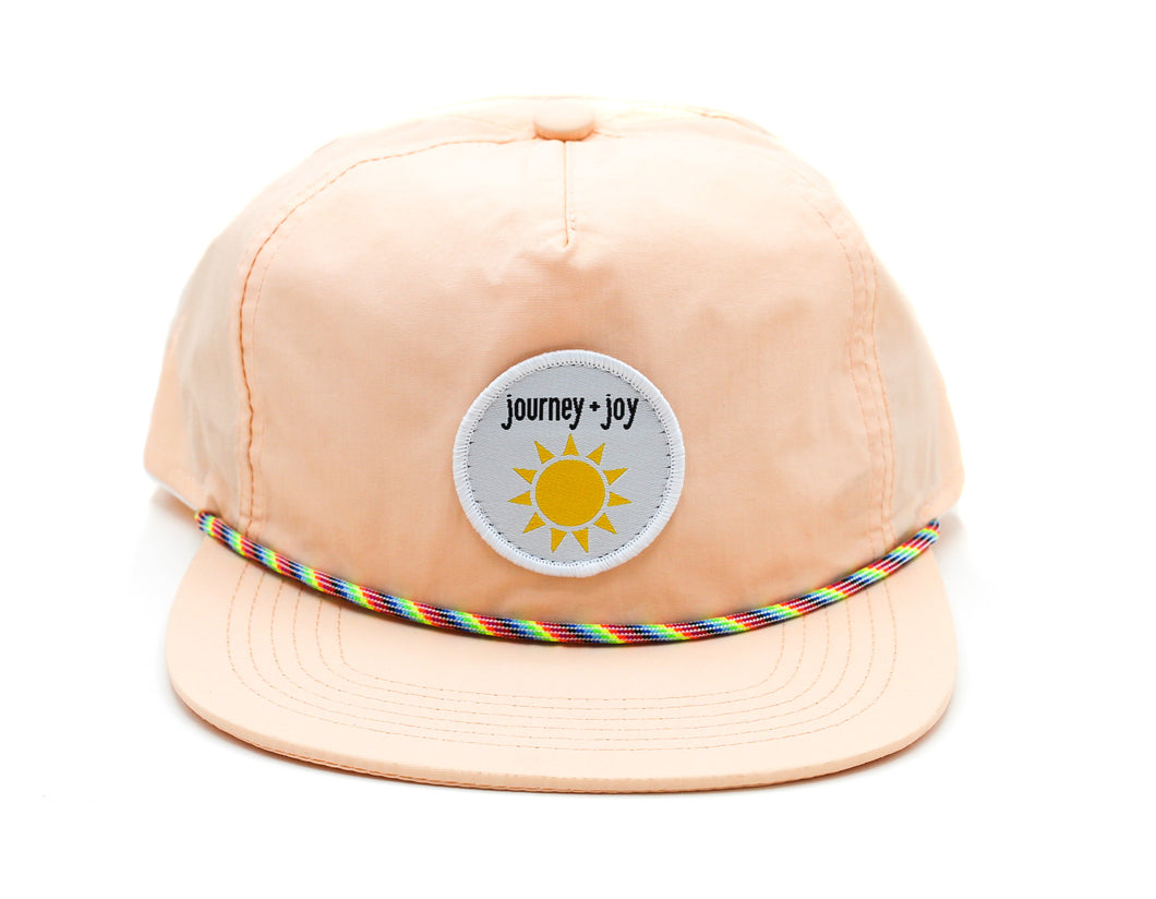 J+J Nylon Rope Hat-Blush