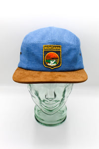 Montana Denim + Suede Camper Hat