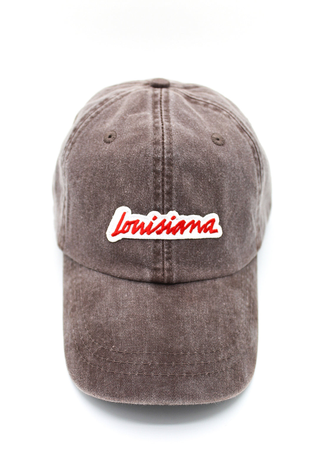 Louisiana Plate Dad Hat- Espresso