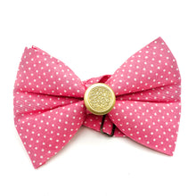 Load image into Gallery viewer, Pink Polka Dot Bow Tie
