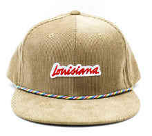 Load image into Gallery viewer, Louisiana Plate + Rainbow Rope Snapback
