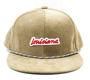 Louisiana Plate + Rainbow Rope Snapback